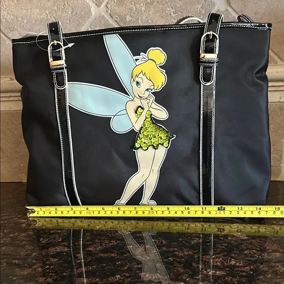Disneyland Black and Green Tinker Bell Tote Brand new with rates - Picture 8 of 12